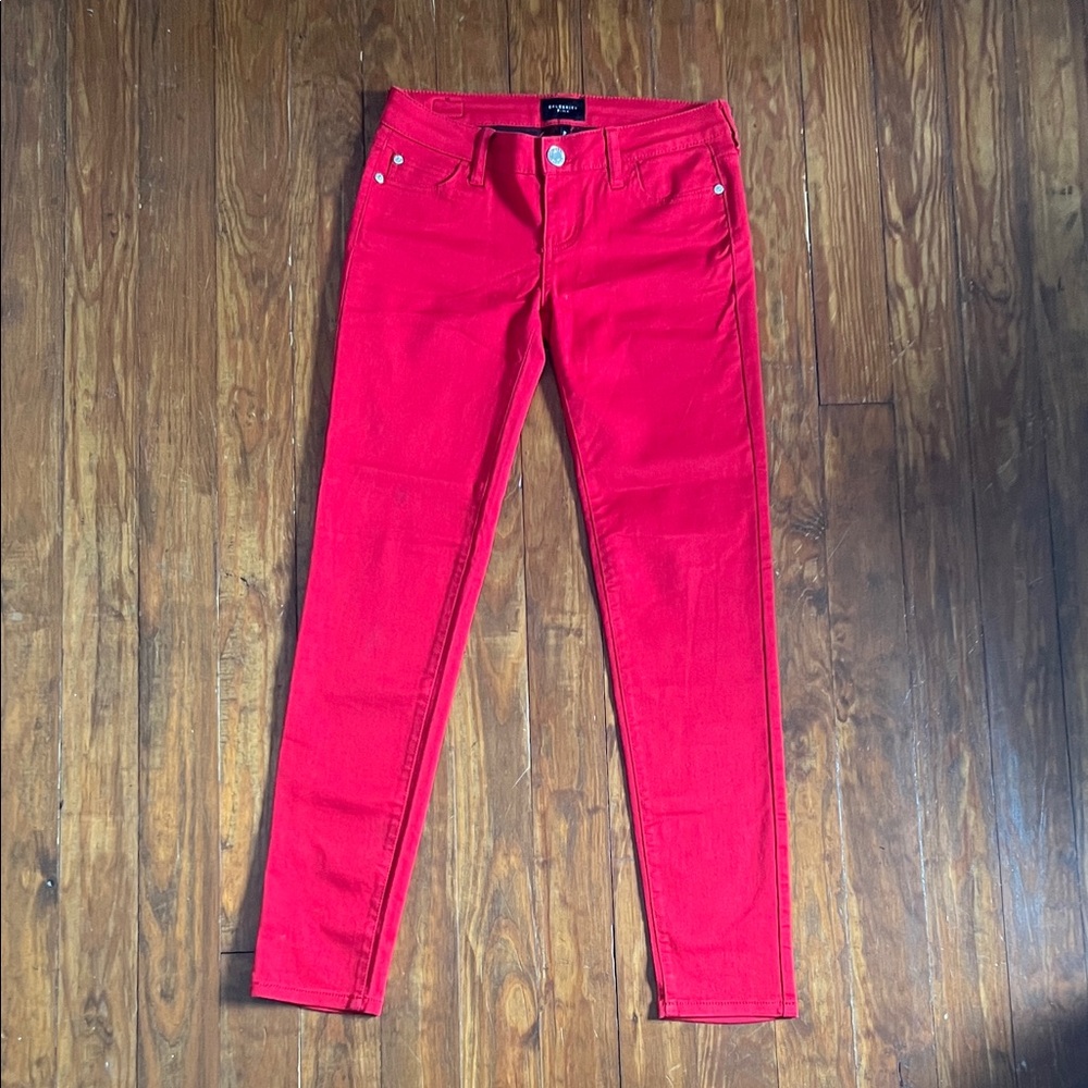 Red Skinny Jeans